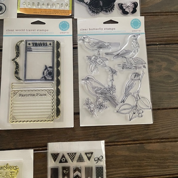 Multi Stamp Lot of Art Craft Stamps Hero Arts, Inkadink150 + stamps - Picture 5 of 10